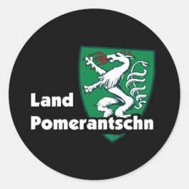 Landpomerantschn Steiermark Österreich Dialekt  Runder Aufkleber
