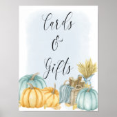 Landpumpkin Herbst Karten und Geschenke Poster (Vorne)