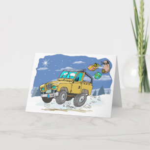 LandRoverXtmasCard kopiert Feiertagskarte