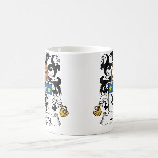 Landry-Familienwappen Kaffeetasse (Mittel)
