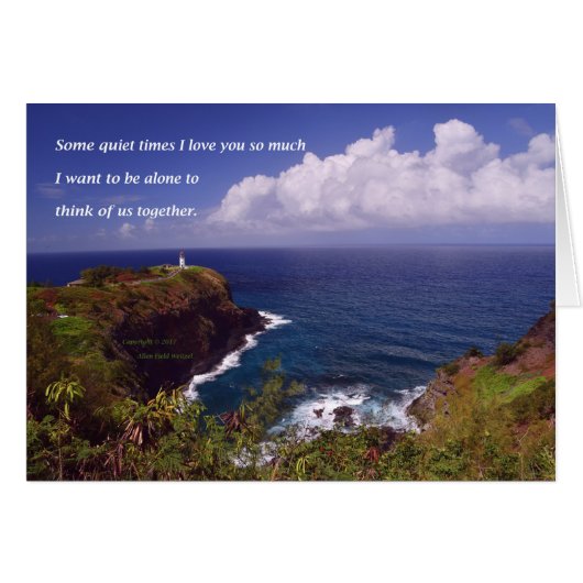 Land's End #1 mit Gedicht: Einige ruhige Zeiten (Vorderseite (Horizontal))