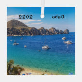 Land's End, Cabo San Lucas, Glasverzierung Ornament Aus Glas (Rückseite)