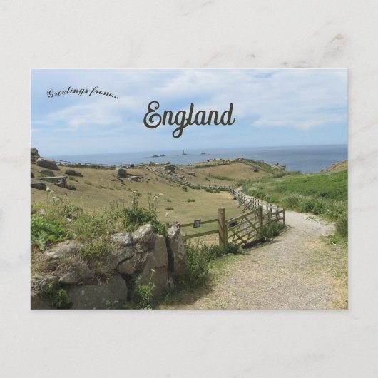 Lands End Cornwall England Postkarte (Vorderseite)
