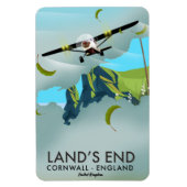 Land's End Cornwall Reisekartenposter Magnet (Vertikal)