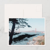 Lands End Hike Sea Cliff Golden Gate Bridge Photo Postkarte (Vorne/Hinten)