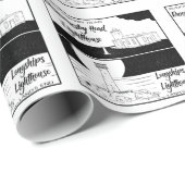 Land's End John o'groats Leuchtturme Geschenkpapier (Rolleneckpunkt)