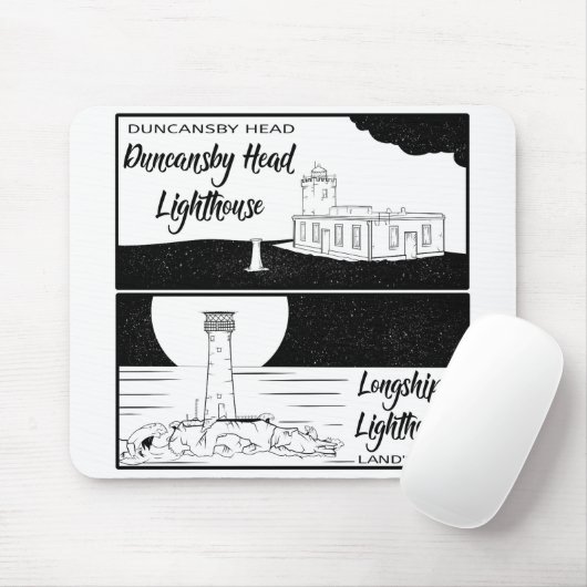 Land's End John o'groats Leuchtturme Mousepad (Mit Mouse)