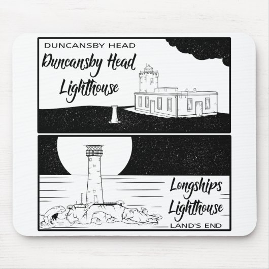 Land's End John o'groats Leuchtturme Mousepad (Vorne)
