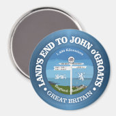 Land's End to John o'Groats (Fahrrad c) Magnet (Vorderseite/Rückseite)