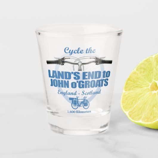 Land's End to John o'Groats (H2) Schnapsglas (Vorderseite)