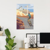 Lands End to John OGroats Radreiseplakat Poster (Heimbüro)