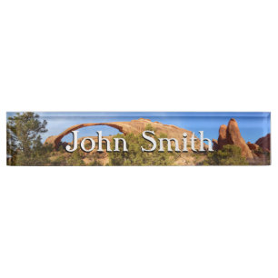 Landscape Arch im Arches National Park Namensplakette