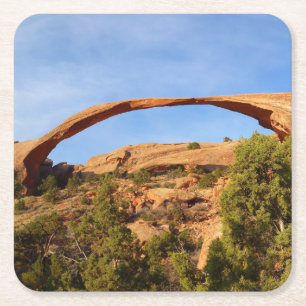 Landscape Arch im Arches National Park Rechteckiger Pappuntersetzer