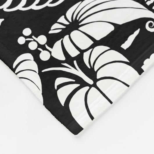 Landscape Art Blankets B&W Canada Forest Blankes Fleecedecke (Ecke)