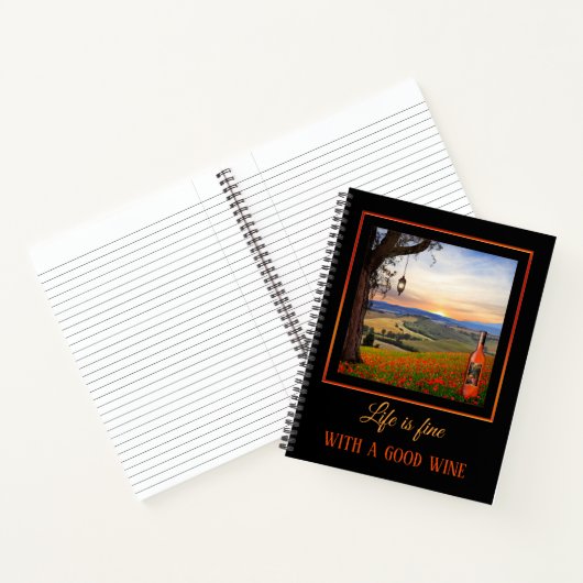 Landscape Art Fine Wine Notebook Notizbuch (Innenseite)