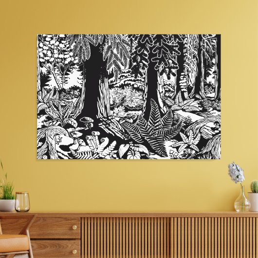 Landscape Art Prints B & W Art Canvas Print Leinwanddruck (Insitu (Wohnzimmer))
