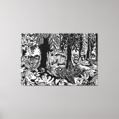 Landscape Art Prints B & W Art Canvas Print Leinwanddruck (Vorderseite)