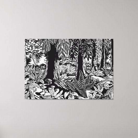 Landscape Art Prints B & W Art Canvas Print Leinwanddruck (Vorderseite)