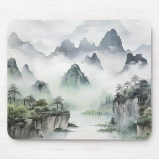 Landscape Asia Malerei Mousepad (Vorne)