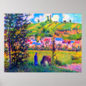 Landscape at Chaponval Camille Pissarro 1880 Poster (Vorne)
