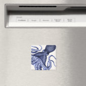 Landscape Blue Octopus Magnet (In Situ (Geschirrspüler))