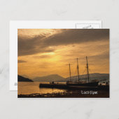 Landscape Dawn, Loch Fyne, Schottland Postkarte (Vorne/Hinten)