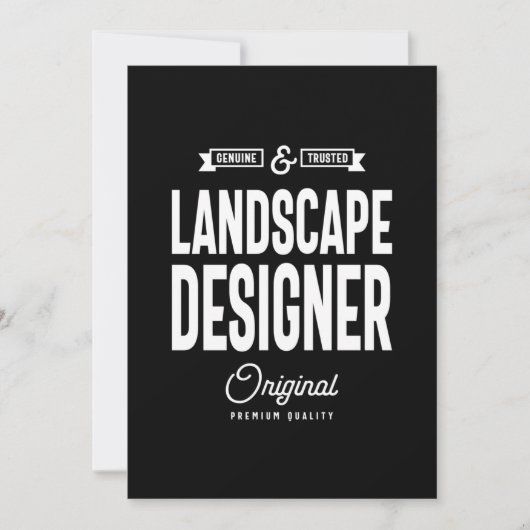Landscape Designer Job Title Gift Dankeskarte (Vorderseite)