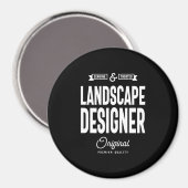 Landscape Designer Job Title Gift Magnet (Vorderseite/Rückseite)