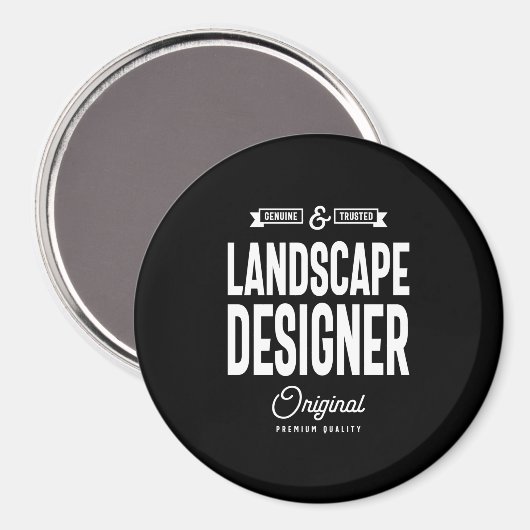 Landscape Designer Job Title Gift Magnet (Vorderseite/Rückseite)