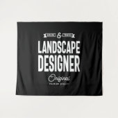 Landscape Designer Job Title Gift Wandteppich (Vorderseite (Horizontal))