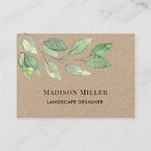 Landscape Designer QR Code Greenery  Visitenkarte (Vorderseite)