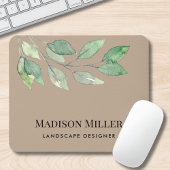 Landscape Designer Watercolor Greenery  Mousepad