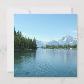 Landscape Foto Hochzeitseinladungen. Grand Teton Einladung (Rückseite)