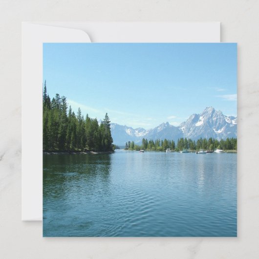 Landscape Foto Hochzeitseinladungen. Grand Teton Einladung (Rückseite)