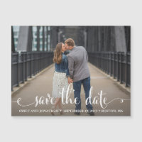 Landscape Foto Speichern Sie die Date Magnet Hochz