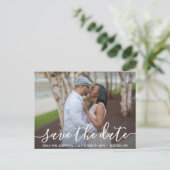 Landscape Foto Wedding Save the Date Postcard Postkarte (Stehend Vorderseite)