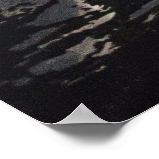 LANDSCAPE FOTOGRAFIE DES SCHWARZEN UND WEISSEN BER POSTER (Ecke)