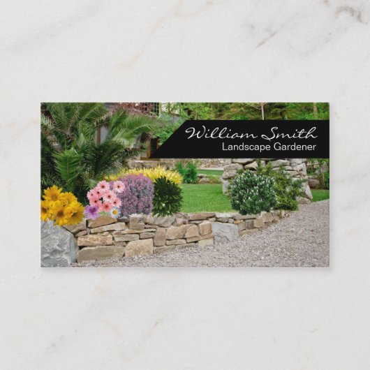 Landscape Gardener Business card Visitenkarte (Vorderseite)