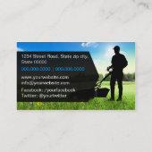 Landscape Gardener Business card Visitenkarte (Rückseite)