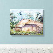 LANDSCAPE Landschaft Malerei Canvas Print Leinwanddruck (Insitu (Holzboden))