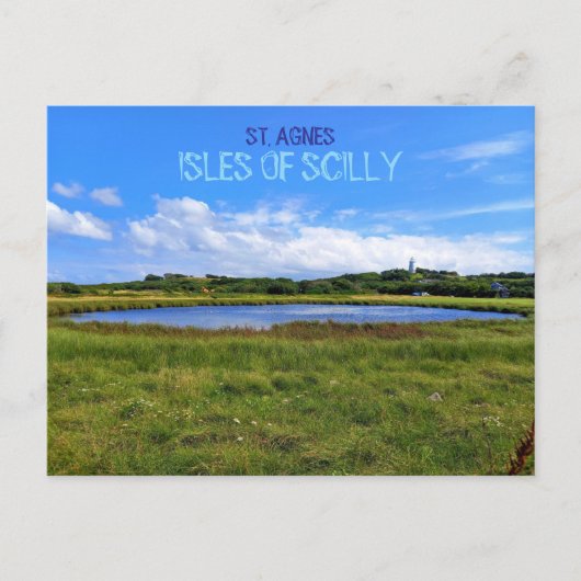 Landscape Lighthouse, St. Agnes - Isles Of Scilly Postkarte (Vorderseite)
