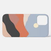 Landscape mid century illustrations,minimalist lan Case-Mate iPhone hülle (Rückseite (Horizontal))