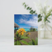 Landscape of bora bora postkarte (Stehend Vorderseite)