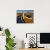 Landscape of Great Wall under sunset, China Poster (Heimbüro)