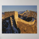 Landscape of Great Wall under sunset, China Poster (Vorne)