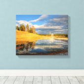 Landscape of Yellowstone Leinwanddruck (Insitu (Holzboden))