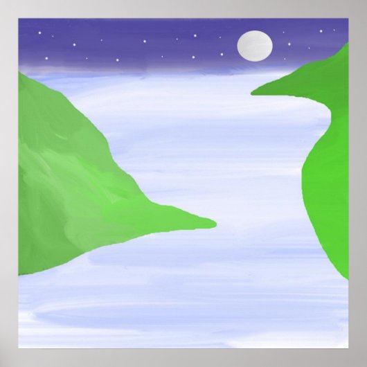 Landscape Oil Painting Poster (Vorne)