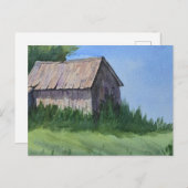 Landscape Painting Watercolor  Postkarte (Vorne/Hinten)