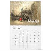 Landscape Paintings MEDIUM size Kalender (Feb 2027)
