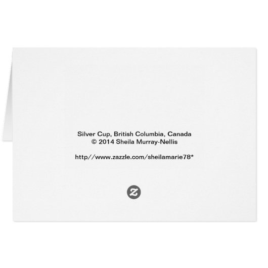 Landscape Purcell Mountains of BC Canada Card (Rückseite Horizontal)